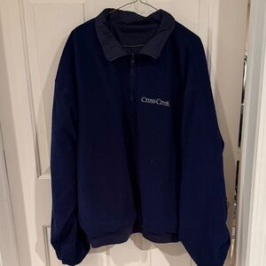 Cross Creek Navy Quarter Zip Blue Jacket